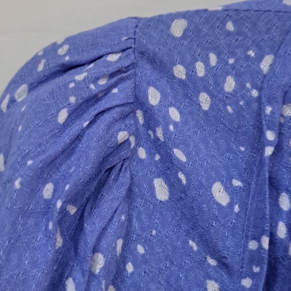 Women's Blue Plus Size Terra & Sky Peplum Top Size 0X 14W - Picture 9 of 16